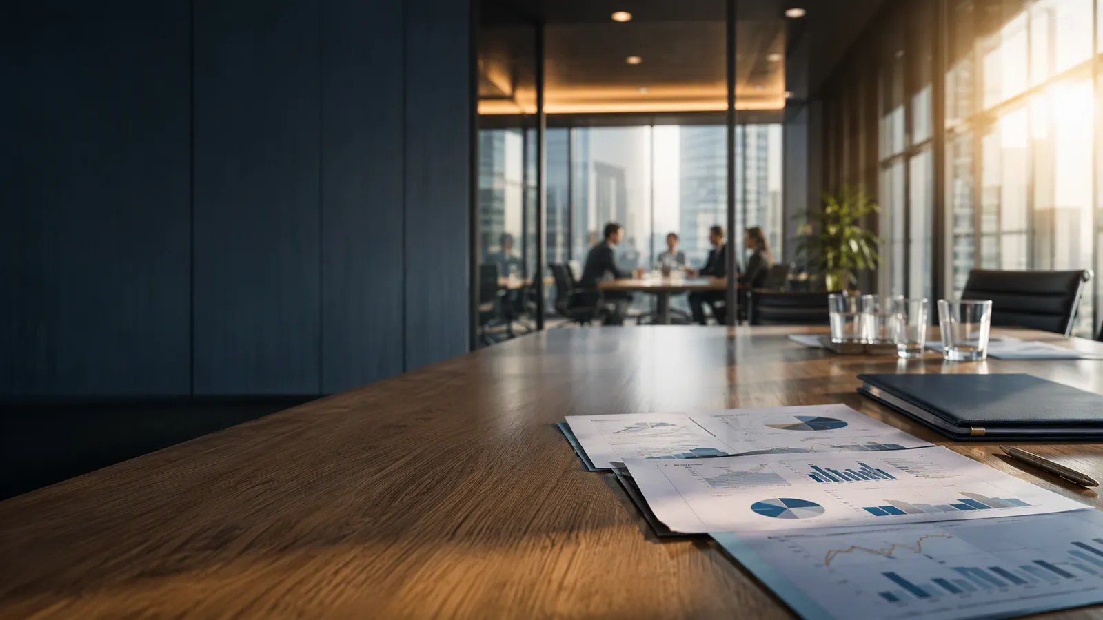 Illustrative professional workspace for accounting
